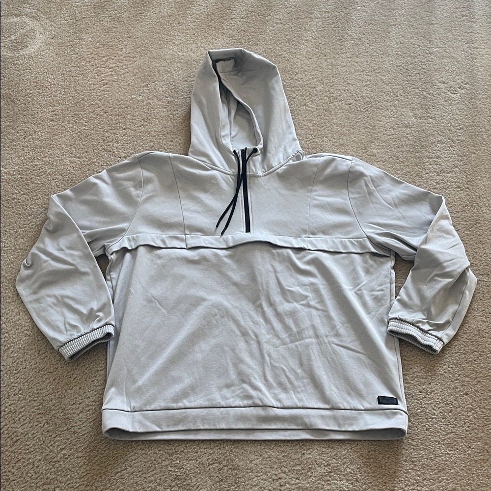 Men's Light Gray Hoodie Sweatshirt